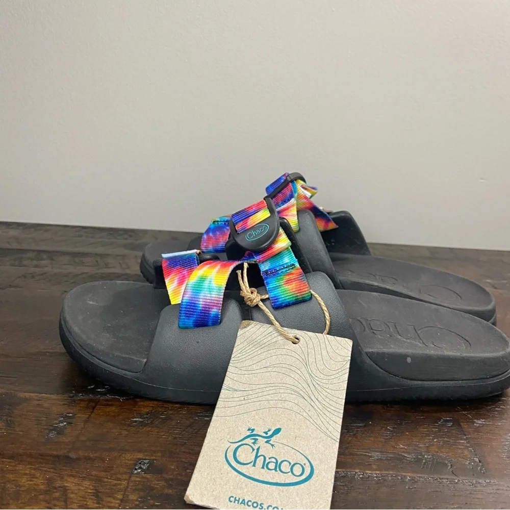 Chaco Chillos Slides for Kids NEW Dark Tie Dye Size 5